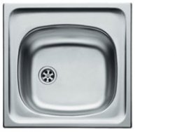 Zlewozmywak E33 (43,5x43,5) wpuszczany 1 komorowy - gładki 