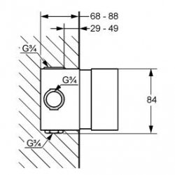 Termostat do baterii DN 20 