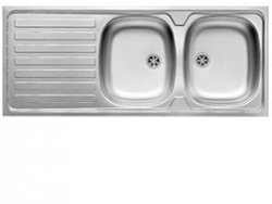 Zlew INTL (120x50) nakładany 2 komorowy 