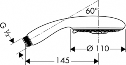 Dysk prysznicowy Raindance E-100 AIR 3jet 
