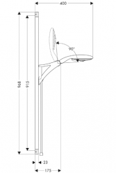 Zestaw prysznicowy Raindance E-150 Unica 90 DN 15 