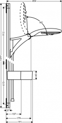 Zestaw prysznicowy Raindance E-120 AIR 3jet /  Unica'D 90 DN 15 