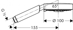 Dysk prysznicowy Raindance S-100 AIR 3jet DN15 