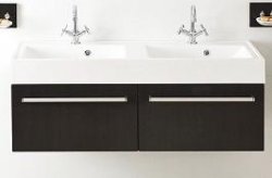 FDM Szafka FDM-442/6 x2szt. z umywalką dolomitową UNAM-1204d 