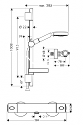 Raindance Ecostat  Combi - prysznic 