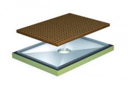 Kratka drewniana do Walk-in, przykrycie cześciowe  500x900mm 