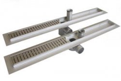 Odwodnienie prysznicowe proste ,z rusztem WAVE o wymiarze 70x485mm 