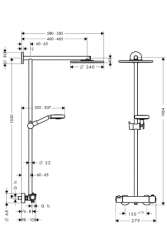 Komplet prysznicowy Raindance 240 mm dn 15 