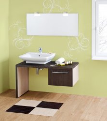 MADERA Szafka MD-142BT-1277/3306 z blatem i umywalką UCT-65x51 