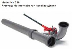 Przyrząd do montażu rur kanalizacyjnych model nr 228 