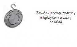 Jafar Zawór klapowy zwrotny międzykołnierzowy nr 6534        DN40