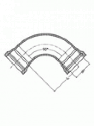 Jafar Kolano dwukołnierzowe MMQ90 nr 9208 żeliwo sferoidalne EN-GJS 400-15 DN 80