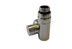 Zawór powrotny przystosowany do montażu grzałki elektrycznej stal prawy ze złączką M22X1,5x15mm CU