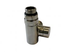 Zawór powrotny przystosowany do montażu grzałki elektrycznej stal  lewy ze złączką M22X1,5x15mm CU