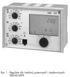 Regulator pogodowy Trovis 5579 z interfejsem RS 232+M-bus 