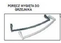 poręcz wygięta biała L500 