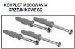 Komplet do mocowania grzejnika łazienkowego 6x 60 