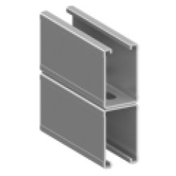 Profil montażowy podwójny typu D-ME3,0 ( 50x80x3,0 mm ) dł 2000mm 