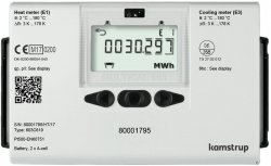 Kamstrup Licznik Chłodu MC603 dn25 Licznik chłodu  MC603+UF 34 lub UF14 qp 6,0m³/h, 260 mm X DN25, PN25, tuleje do Pt500 65mm,stal nier