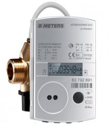 BMETERS POLSKA Ciepłomierz HYDROSONIS-ULC T330 1/2'' QN-2,5 m3/h DN 20 RADIO POWRÓT/ZASILANIE Ciepłomierz mieszkaniowy, korpus mosiężny. Tmax 105 C, L=130 mm.