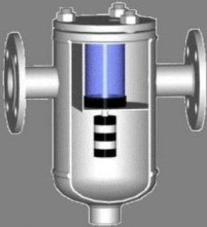 Filtroodmulnik FOM-Aulin DN 25 PN 1,6 MPa, Tmax=150 stopni, ocynk , magnetyczny.