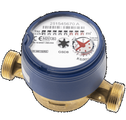 Bemeters wodomierz GSD8-I1/2" AF Q3-1,6 m3/h DN15 R100/R50 