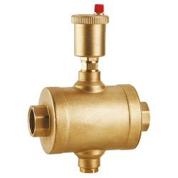 HERZ Separator powietrza 0124  DN20 przyłącze RP3/4