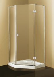 Kabina prysznicowa METROPOLIS DIAMOND 90x90 - profile chromowe 