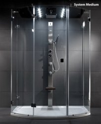 Kabina prysznicowa SHOWER SPACE system MEDIUM  ZONA 168x88 