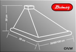 Okap ONW , szer. 60cm -brązowy 
